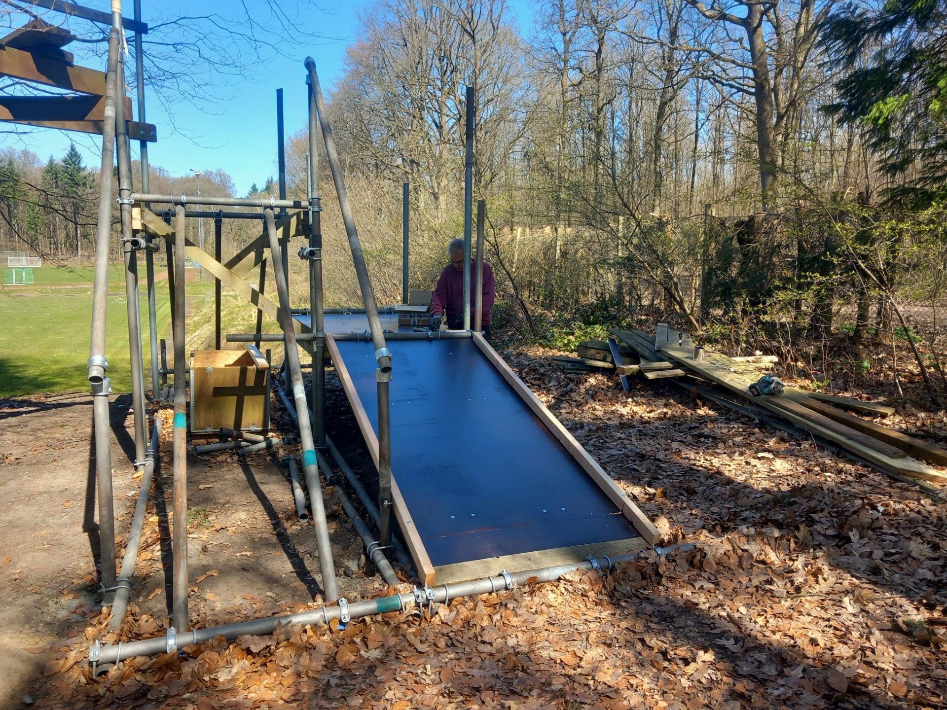 MTB-Anlage im Aufbau